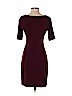 Connected Apparel Burgundy Casual Dress Size 4 (petite) - photo 2