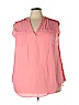 Torrid 100% Polyester Pink Short Sleeve Blouse Size 3X Plus (3) - photo 1