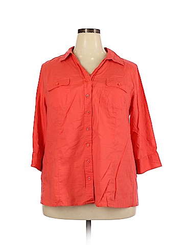 Lane Bryant Short Sleeve Button-Down Shirt (view 1)