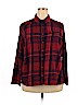 Northcrest 100% Cotton Red Long Sleeve Button-Down Shirt Size 3X - photo 1