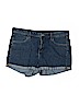 H&M 100% Cotton Blue Denim Shorts Size 12 - photo 1