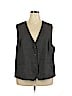 J.jill Gray Tuxedo Vest Size 3X - photo 1