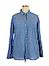 Old Navy 100% Cotton Blue Long Sleeve Button-Down Shirt Size XXL (tall) - photo 1