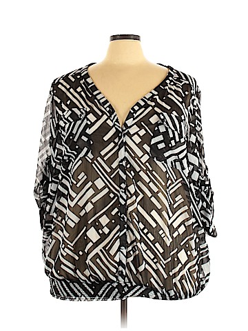 Torrid 3/4 Sleeve Blouse (view 1)