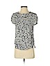 H&M 100% Viscose Tan Short Sleeve Top Size 2 - photo 1