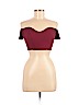 TOBI Burgundy Short Sleeve Top Size M - photo 1