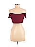 TOBI Burgundy Short Sleeve Top Size M - photo 2
