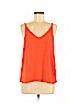 Topshop 100% Polyester Orange Sleeveless Blouse Size 8 - photo 1