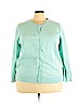 Woman Within 100% Cotton Blue Cardigan Size 2X - photo 1