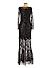 MARCHESA notte 100% Nylon Black Cocktail Dress Size 4 - photo 1