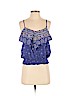 American Eagle Outfitters 100% Cotton Blue Sleeveless Blouse Size S - photo 1