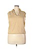 Old Navy 100% Linen Tan Sleeveless Blouse Size XL - photo 1