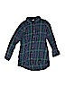 Gymboree Plaid Teal Long Sleeve Button-Down Shirt Size 12 - photo 1