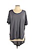 Dee Elle Gray Short Sleeve Top Size L - photo 1