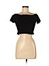 H&M 100% Cotton Black Short Sleeve Top Size M - photo 1