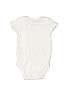 Carter's 100% Cotton White Short Sleeve Onesie 0-3 MO / 3 MO - photo 2