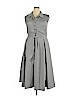 Unique Vintage 100% Cotton Gray Casual Dress Size 4X - photo 1