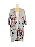 Ginger G. 100% Cotton Gray Cardigan Size M - photo 1