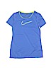 Nike 100% Polyester Blue Active T-Shirt Size L (kids) - photo 1