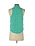 Hollister 100% Viscose Green Sleeveless Button-Down Shirt Size XS - photo 2