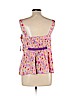 Anna Sui for Anthropologie 100% Silk Pink Sleeveless Silk Top Size L - photo 2