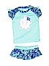 Gymboree Blue Two Piece Swimsuit Size 4T - photo 1