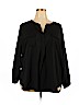 Macdougal & Houston Black Long Sleeve Blouse Size 2X - photo 1