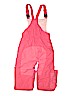 Lands' End 100% Nylon Solid Pink Snow Pants With Bib Size 10 - photo 2