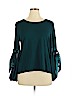 Vince Camuto Green Long Sleeve Top Size XL - photo 1