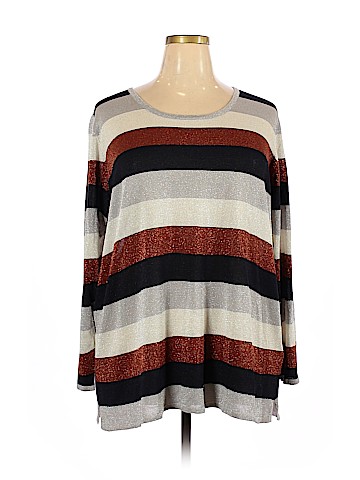 Ulla Popken Long Sleeve Top (view 1)