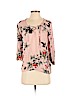 Charlotte Russe 100% Rayon Pink 3/4 Sleeve Top Size S - photo 1