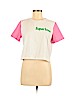 Zara 100% Cotton Pink Short Sleeve T-Shirt Size M - photo 1