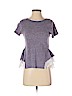 Free People Purple Short Sleeve Blouse Size S - photo 1