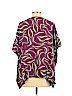 Diane von Furstenberg 100% Silk Purple Short Sleeve Silk Top Size S (petite) - photo 2