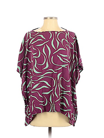 Diane von Furstenberg Short Sleeve Silk Top (view 1)