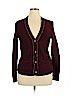 Eddie Bauer Burgundy Cardigan Size XL - photo 1