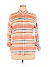 Stylus 100% Cotton Orange Long Sleeve Button-Down Shirt Size XL - photo 1