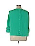 New York & Company 100% Polyester Green 3/4 Sleeve Blouse Size XL - photo 2