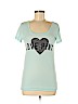 Victoria's Secret Pink Blue Short Sleeve T-Shirt Size M - photo 1