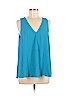 Vince Camuto Blue Sleeveless Blouse Size M - photo 1