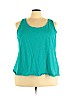 SONOMA life + style 100% Cotton Blue Sleeveless Top Size 3X - photo 1