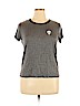 French Pastry Los Angeles Gray Short Sleeve Top Size XL - photo 1
