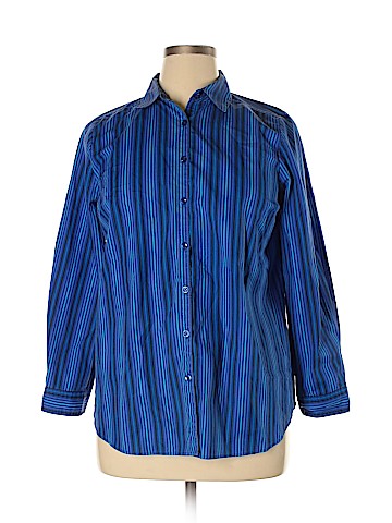 Roaman's Long Sleeve Button-Down Shirt (view 1)