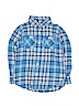 Lands' End 100% Cotton Blue Long Sleeve Button-Down Shirt Size 7 - photo 1