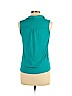 Paper Crane Blue Sleeveless Blouse Size L - photo 2