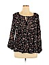 Old Navy 100% Rayon Black Long Sleeve Blouse Size XL - photo 1