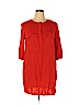 H&M 100% Viscose Red Casual Dress Size 14 - photo 1