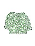 Assorted Brands 100% Cotton Green 3/4 Sleeve Blouse Size 4 - photo 1