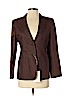 Max Mara 100% Cotton Brown Blazer Size 4 - photo 1