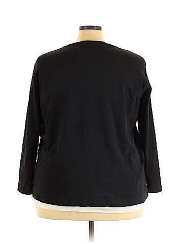 Ulla Popken 3/4 Sleeve Henley (view 2)
